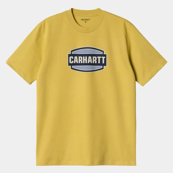 Carhartt WIP T-Shirts & Polos>S/S Press Script T-Shirt Golden Olive