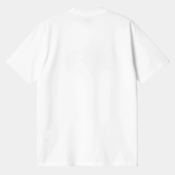 Carhartt WIP T-Shirts & Polos>S/S Press Script T-Shirt White