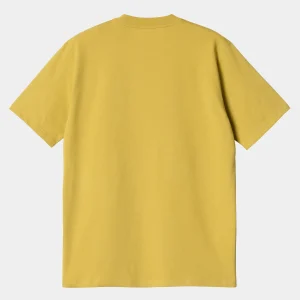 Carhartt WIP T-Shirts & Polos>S/S Press Script T-Shirt Golden Olive