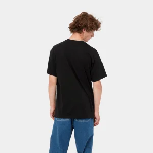 Carhartt WIP T-Shirts & Polos>S/S Script Embroidery T-Shirt Black / White