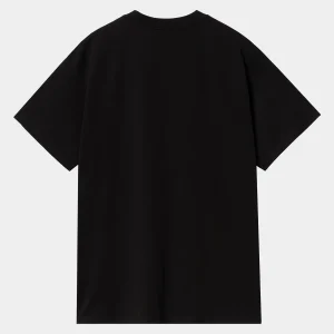 Carhartt WIP T-Shirts & Polos>S/S Script Embroidery T-Shirt Black / White