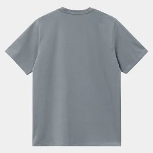 Carhartt WIP T-Shirts & Polos>S/S Script T-Shirt Dove Grey / Wax