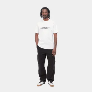 Carhartt WIP T-Shirts & Polos>S/S Script T-Shirt White / Black