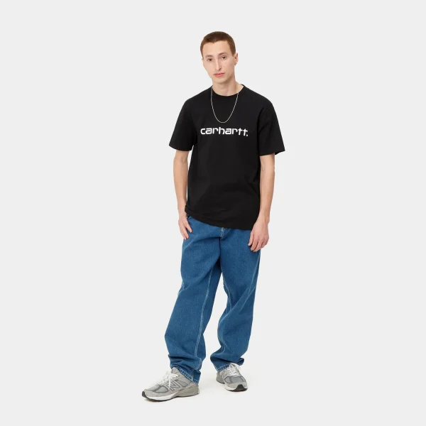 Carhartt WIP T-Shirts & Polos>S/S Script T-Shirt Black / White