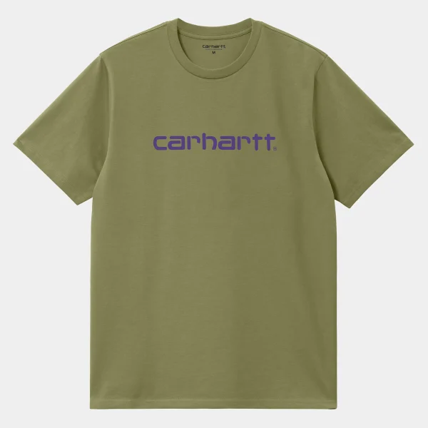 Carhartt WIP T-Shirts & Polos>S/S Script T-Shirt Capulet / Aura