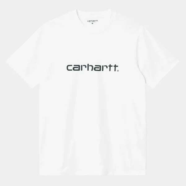 Carhartt WIP T-Shirts & Polos>S/S Script T-Shirt White / Black