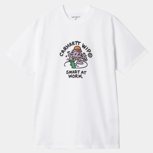 Carhartt WIP T-Shirts & Polos>S/S Smart T-Shirt White