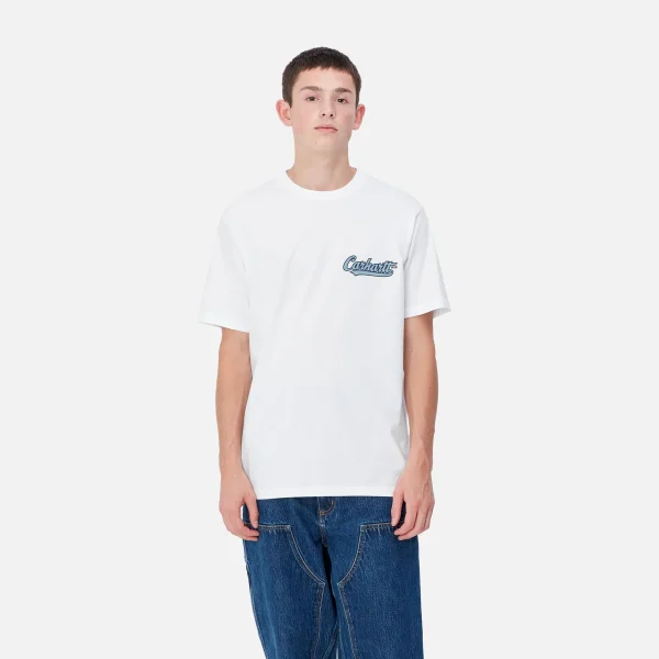 Carhartt WIP T-Shirts & Polos>S/S Spill T-Shirt White