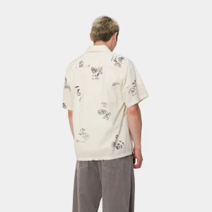 Carhartt WIP Hemden>S/S Stamp Shirt Stamp Print, Wax