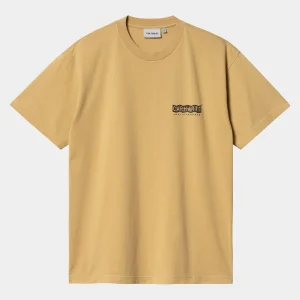 Carhartt WIP T-Shirts & Polos>S/S Stamp T-Shirt Bourbon / Black