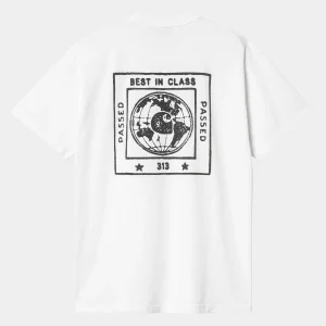 Carhartt WIP T-Shirts & Polos>S/S Stamp T-Shirt White / Black