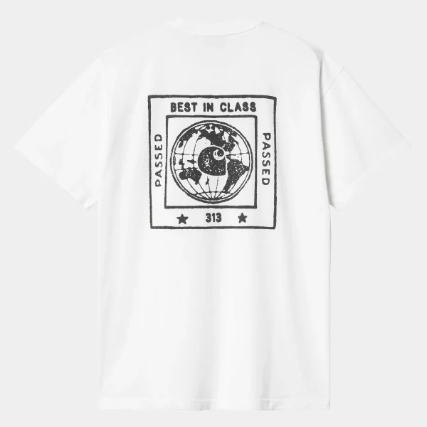 Carhartt WIP T-Shirts & Polos>S/S Stamp T-Shirt White / Black