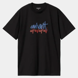 Carhartt WIP T-Shirts & Polos>S/S Stereo T-Shirt Black