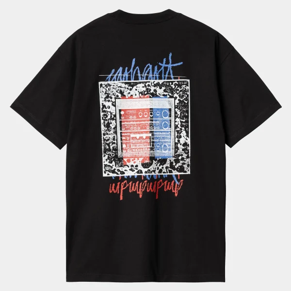 Carhartt WIP T-Shirts & Polos>S/S Stereo T-Shirt Black