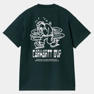 Carhartt WIP T-Shirts & Polos>S/S Think Tank T-Shirt Duck Blue