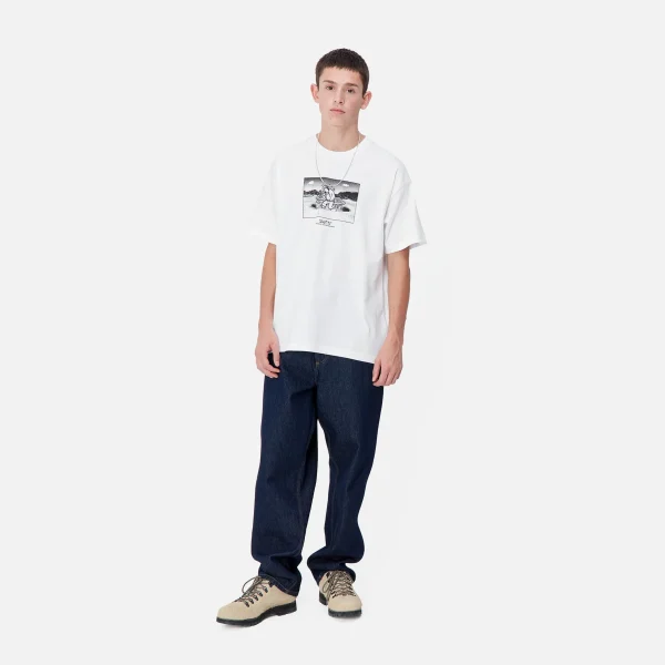 Carhartt WIP T-Shirts & Polos>S/S Think Tank T-Shirt White