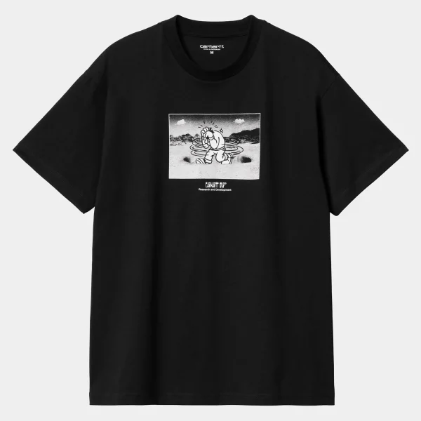 Carhartt WIP T-Shirts & Polos>S/S Think Tank T-Shirt Black