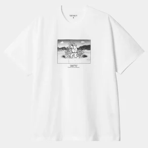 Carhartt WIP T-Shirts & Polos>S/S Think Tank T-Shirt White