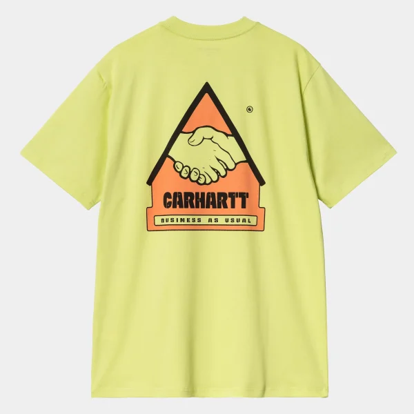 Carhartt WIP T-Shirts & Polos>S/S Trade T-Shirt Arctic Lime