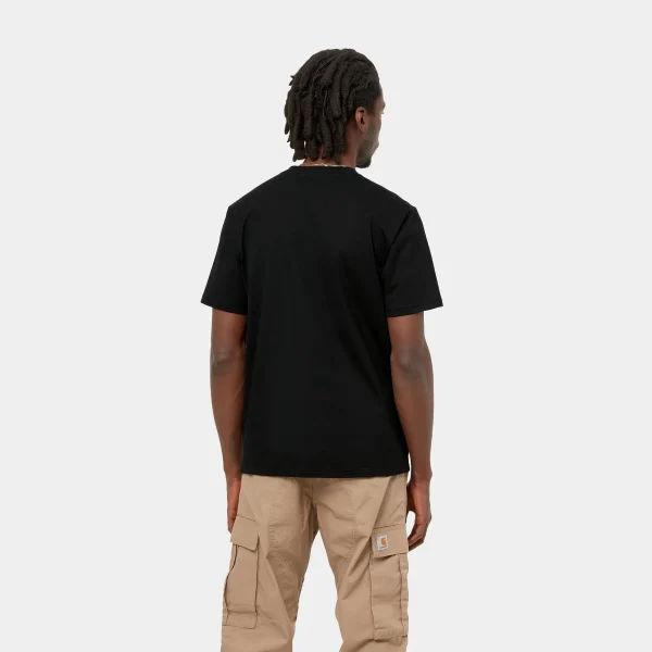 Carhartt WIP T-Shirts & Polos>S/S University Script T-Shirt Black / White