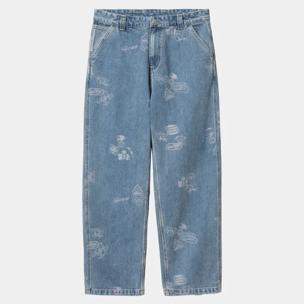 Carhartt WIP Denim | Hosen>Stamp Pant Stamp Print, Blue