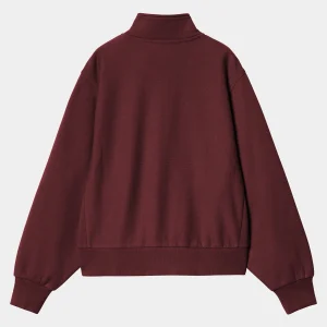 Carhartt WIP Sweats>W' American Script High Neck Sweatshirt Malbec