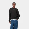 Carhartt WIP Sweats>W' American Script Sweatshirt Black