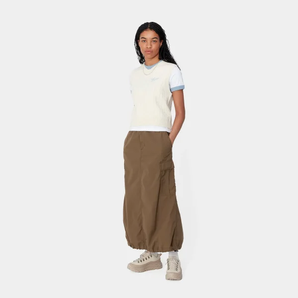 Carhartt WIP Kleider & Röcke>W' Cargo Skirt Long Chocolate