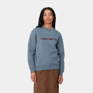 Carhartt WIP Sweats>W' Carhartt Sweatshirt Positano / Malbec