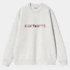 Carhartt WIP Sweats>W' Carhartt Sweatshirt Ash Heather / Dusty Rose