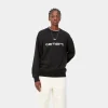 Carhartt WIP Sweats>W' Carhartt Sweatshirt Black / White