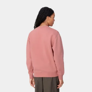 Carhartt WIP Sweats>W' Carhartt Sweatshirt Dusty Rose / Moonbeam