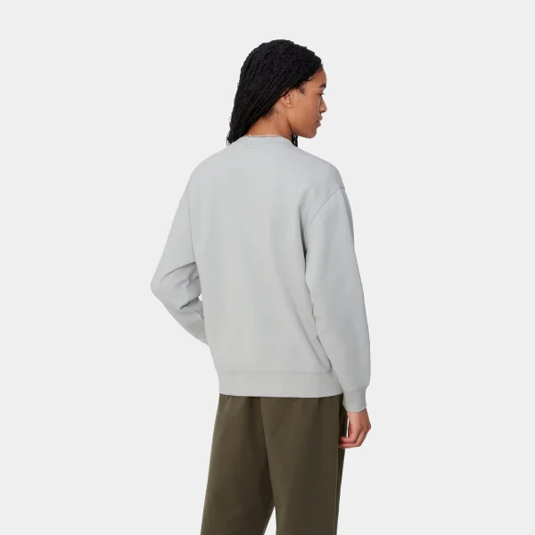 Carhartt WIP Sweats>W' Carhartt Sweatshirt Basalt / White