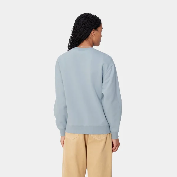 Carhartt WIP Sweats>W' Carhartt Sweatshirt Misty Sky / White