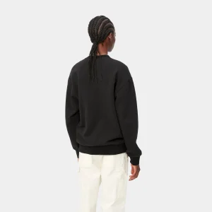 Carhartt WIP Sweats>W' Carhartt Sweatshirt Black / White