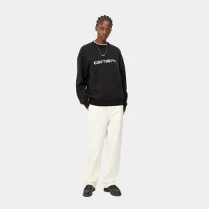 Carhartt WIP Sweats>W' Carhartt Sweatshirt Black / White