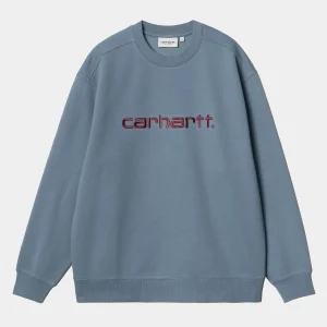 Carhartt WIP Sweats>W' Carhartt Sweatshirt Positano / Malbec