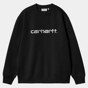 Carhartt WIP Sweats>W' Carhartt Sweatshirt Black / White