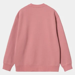 Carhartt WIP Sweats>W' Carhartt Sweatshirt Dusty Rose / Moonbeam