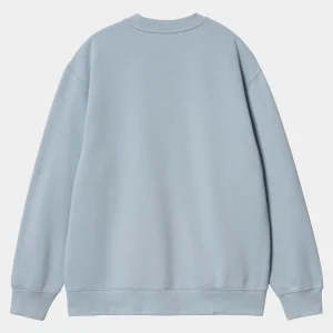 Carhartt WIP Sweats>W' Carhartt Sweatshirt Misty Sky / White