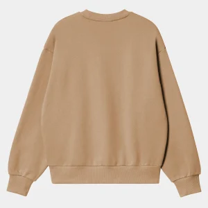 Carhartt WIP Sweats>W' Casey Sweatshirt Peanut / Silver