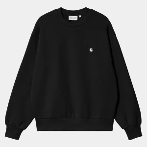 Carhartt WIP Sweats>W' Casey Sweatshirt Black / Silver