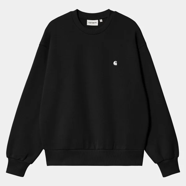 Carhartt WIP Sweats>W' Casey Sweatshirt Black / Silver