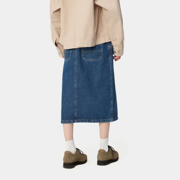 Carhartt WIP Kleider & Röcke | Denim>W' Colby Skirt Blue