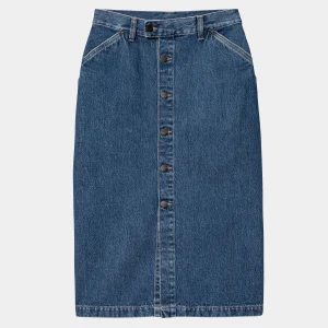 Carhartt WIP Kleider & Röcke | Denim>W' Colby Skirt Blue