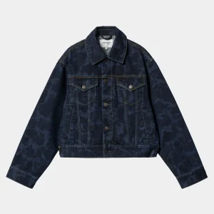 Carhartt WIP Jacken | Denim>W' Duck Orell Jacket Camo Duck, Blue