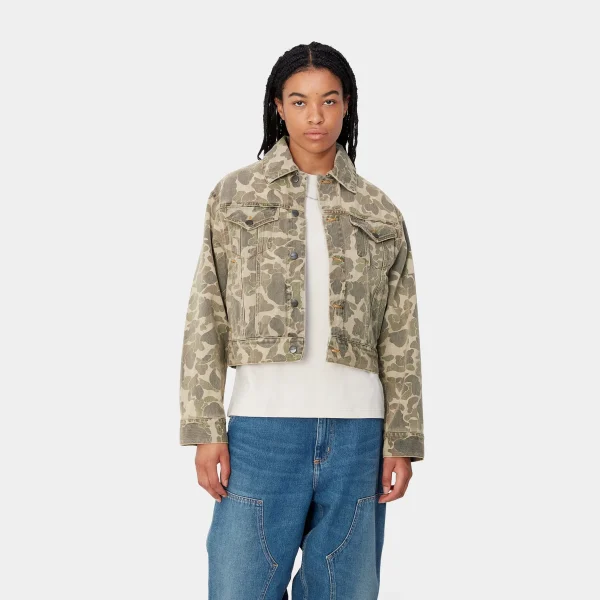 Carhartt WIP Jacken | Denim>W' Duck Orell Jacket Camo Duck, Black