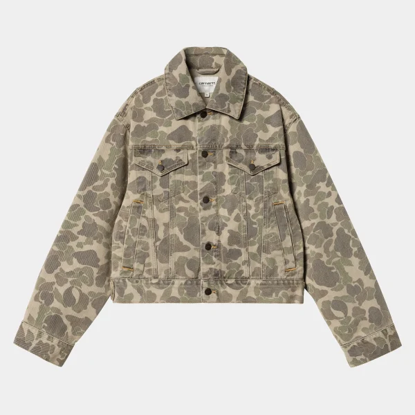 Carhartt WIP Jacken | Denim>W' Duck Orell Jacket Camo Duck, Black