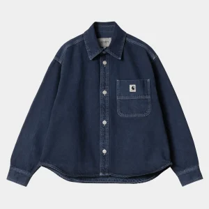 Carhartt WIP Jacken | Hemden>W' Georgia Shirt Jac Air Force Blue