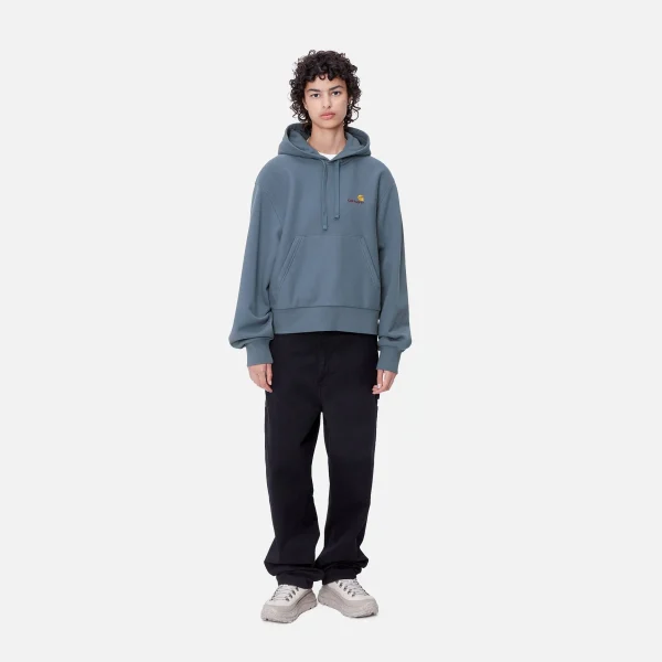 Carhartt WIP Sweats>W' Hooded American Script Sweatshirt Positano